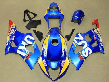 Blau Gelb Rot Weiß Motul 2003-2004 Suzuki GSXR 1000 Motorrad Verkleidung
