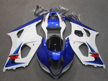 Weiß Blau Schwarz Rot 2003-2004 Suzuki GSXR 1000 Motorrad Verkleidung