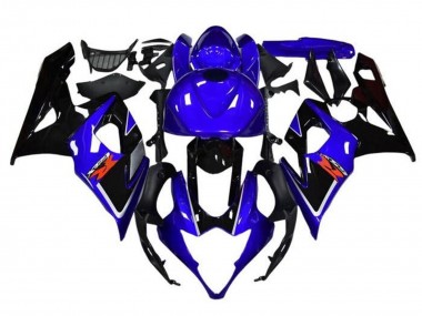 Blau Schwarz Weiß Streifen 2005-2006 Suzuki GSXR 1000 Motorrad Verkleidung