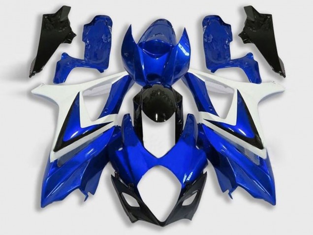 Weiß Blau Schwarz 2005-2006 Suzuki GSXR 1000 Motorrad Verkleidung