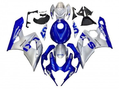 Blau Silber 2005-2006 Suzuki GSXR 1000 Motorrad Verkleidung