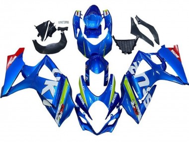 Blau Grün Weiß Rot 2005-2006 Suzuki GSXR 1000 Motorrad Verkleidung