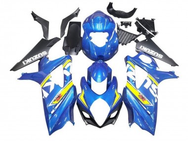 Blau Gelb Weiß Schwarz 2005-2006 Suzuki GSXR 1000 Motorrad Verkleidung