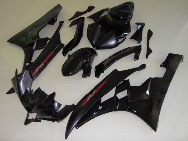 Glänzendes Schwarz Matt Schwarz Rot OEM Stil 2006-2007 Yamaha YZF R6 Motorrad Verkleidung