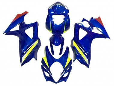 Blau Gelb Rot 2005-2006 Suzuki GSXR 1000 Motorrad Verkleidung