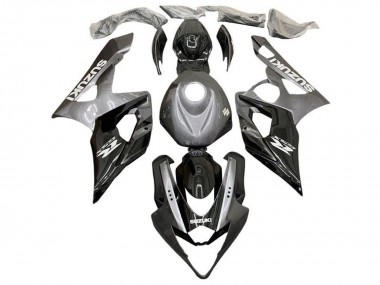 Silber Schwarz 2005-2006 Suzuki GSXR 1000 Motorrad Verkleidung