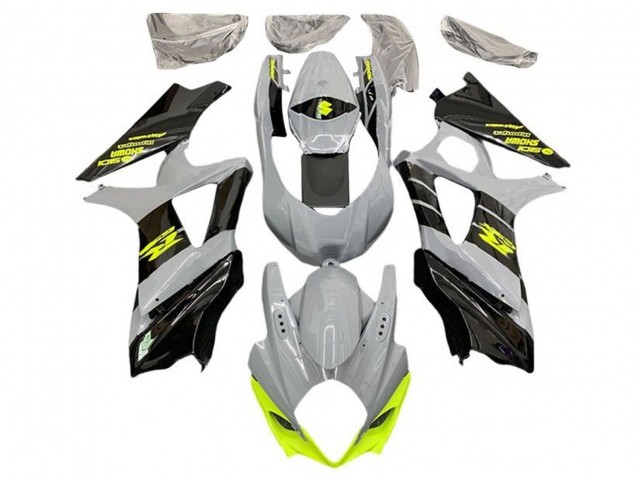 Grau Schwarz Neon Gelb 2005-2006 Suzuki GSXR 1000 Motorrad Verkleidung