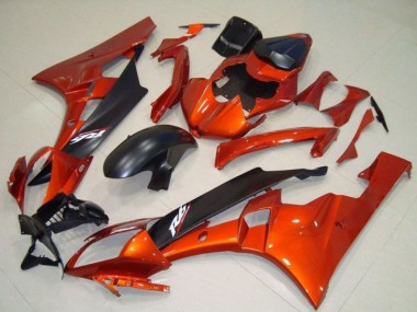 Orange Matt Schwarz 2006-2007 Yamaha YZF R6 Motorrad Verkleidung Kit