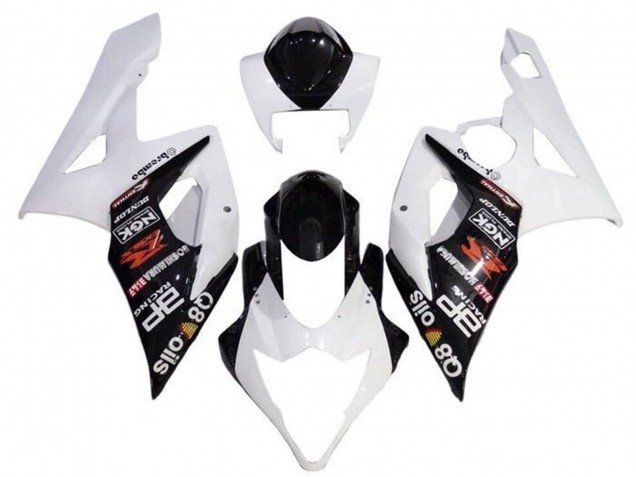 Weiß Schwarz Brembo 2005-2006 Suzuki GSXR 1000 Motorrad Verkleidung