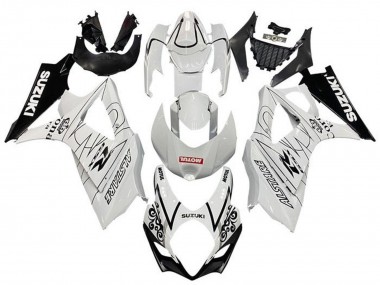 Weiß Schwarz Corona Motul 2005-2006 Suzuki GSXR 1000 Motorrad Verkleidung