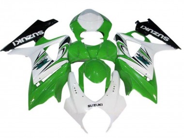 Weiß Grün Schwarz 2005-2006 Suzuki GSXR 1000 Motorrad Verkleidung