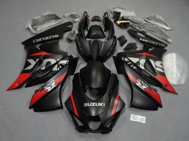 Matt Schwarz Rot Grau Weiß 2017-2025 Suzuki GSXR1000 Motorrad Verkleidung