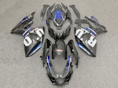 Kunst Carbonfaser Weiß Blau 2017-2025 Suzuki GSXR1000 Motorrad Verkleidung
