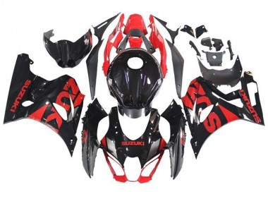 Schwarz Rot 2017-2025 Suzuki GSXR1000 Motorrad Verkleidung