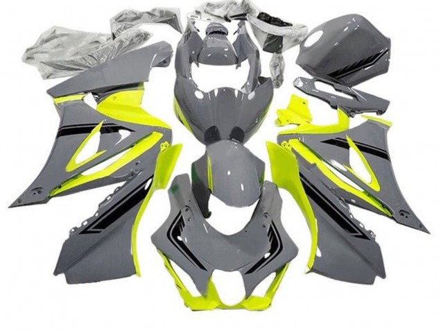 Grau Gelb Schwarz 2017-2025 Suzuki GSXR1000 Motorrad Verkleidung
