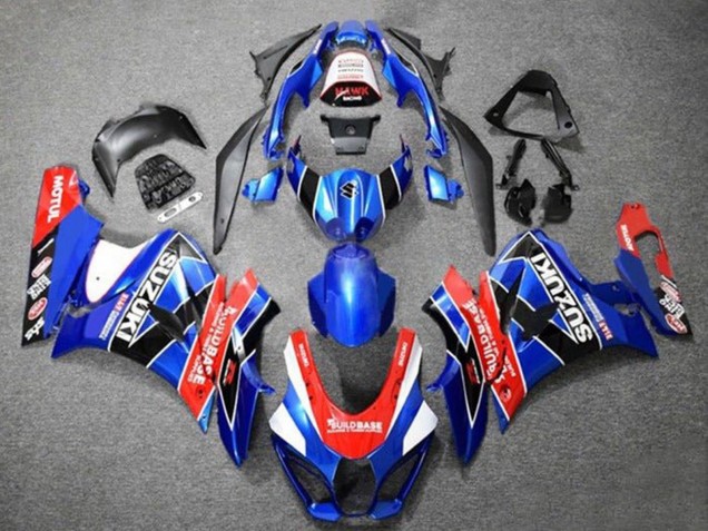 Blau Rot Weiß Schwarz 2017-2025 Suzuki GSXR1000 Motorrad Verkleidung