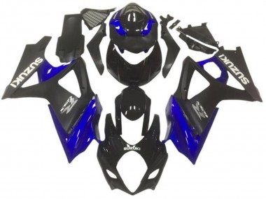 Glänzendes Schwarz Matt Schwarz Blau Grau 2007-2008 Suzuki GSXR 1000 Motorrad Verkleidung