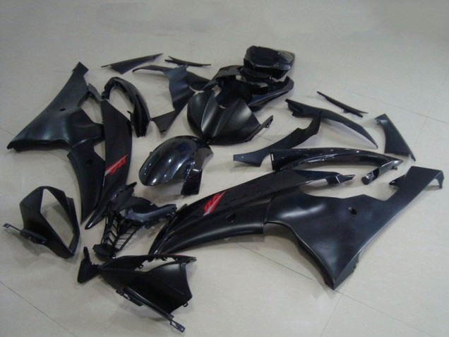 Glänzendes Schwarz Matt Schwarz 2008-2016 Yamaha YZF R6 Motorrad Verkleidung