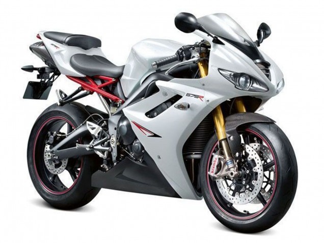 Weiß 2006-2008 Triumph Daytona 675 Triple Motorrad Verkleidung