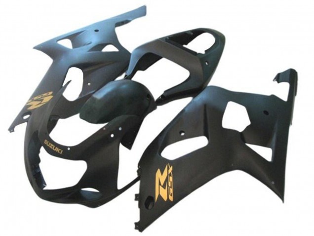 Matt Schwarz Gold 2001-2003 Suzuki GSXR 600 / GSXR 750 Motorrad Verkleidung