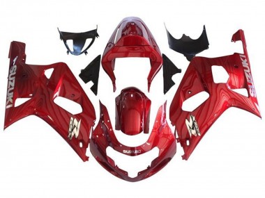 Rot Chrome 2001-2003 Suzuki GSXR 600 / GSXR 750 Motorrad Verkleidung