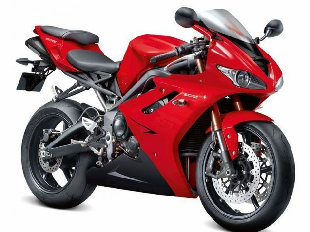 Rot 2009-2012 Triumph Daytona 675 Triple Motorrad Verkleidung Kit
