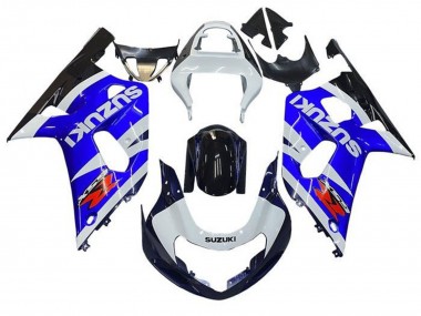 Weiß Blau Glänzendes Schwarz Rot 2001-2003 Suzuki GSXR 600 / GSXR 750 Motorrad Verkleidung