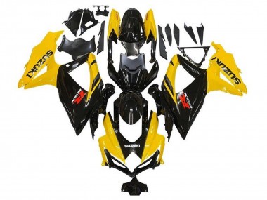 Gelb Glänzendes Schwarz Rot 2008-2010 Suzuki GSXR 600 / GSXR 750 Motorrad Verkleidung