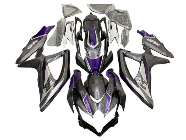 Silber Grau Lila 2008-2010 Suzuki GSXR 600 / GSXR 750 Motorrad Verkleidung