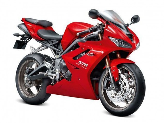 Rot 2009-2012 Triumph Daytona 675 Triple Motorrad Verkleidung