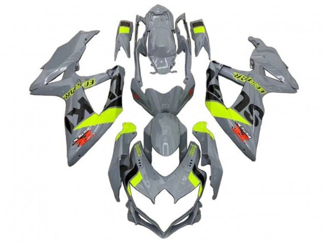 Nardo Grau Neon Gelb Schwarz Rot 2008-2010 Suzuki GSXR 600 / GSXR 750 Motorrad Verkleidung