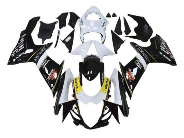 Weiß Gelb Schwarz Alstare Dunkel Dog 2011-2024 Suzuki GSXR 600 / GSXR 750 Motorrad Verkleidung