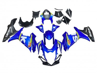 Weiß Blau Gelb Schwarz 2011-2024 Suzuki GSXR 600 / GSXR 750 Motorrad Verkleidung
