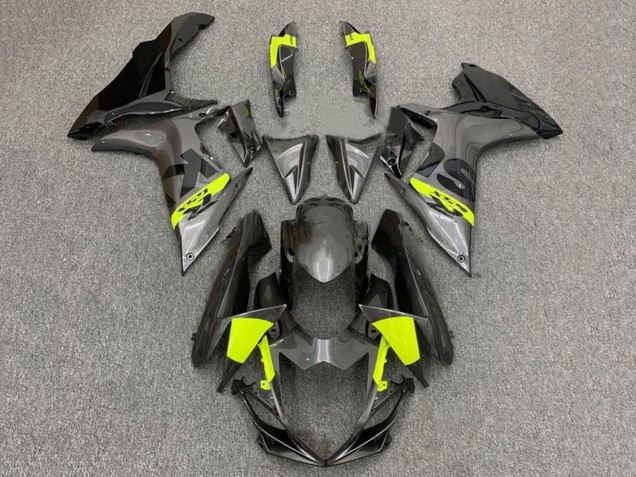 Grau Schwarz Neon Gelb 2011-2024 Suzuki GSXR 600 / GSXR 750 Motorrad Verkleidung
