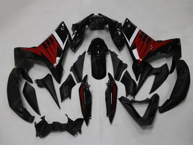 Schwarz Rot Weiß 2009-2015 Yamaha FZ6R Motorrad Verkleidung