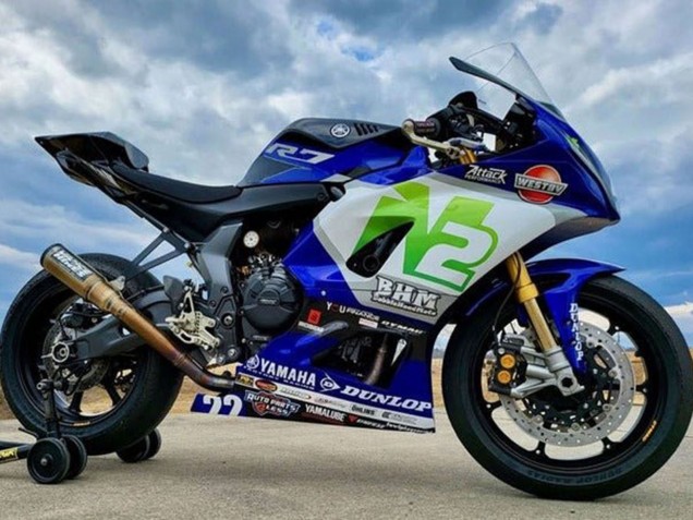 Blau N2 2021-2024 Yamaha YZF R7 Motorrad Verkleidung