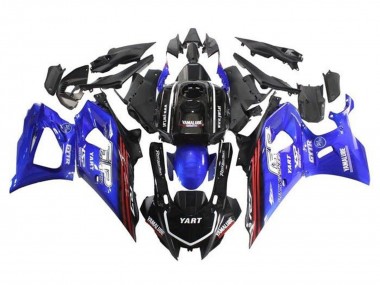 Schwarz Blau Rot Streifen 2021-2024 Yamaha YZF R7 Motorrad Verkleidung