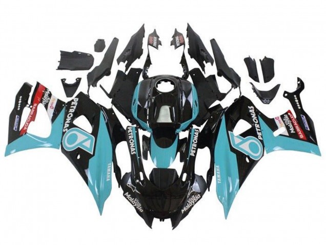 Schwarz Blau Petronas 2021-2024 Yamaha YZF R7 Motorrad Verkleidung