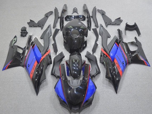 Blau Rot Glänzendes Schwarz 2019-2021 Yamaha YZF R3/R25 Motorrad Verkleidung