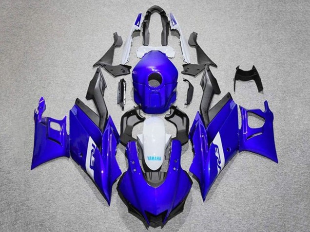 Blau Weiß Matt Schwarz 2019-2021 Yamaha YZF R3/R25 Motorrad Verkleidung