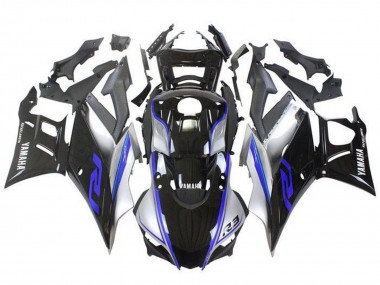 Silber Blau Schwarz 2019-2021 Yamaha YZF R3/R25 Motorrad Verkleidung