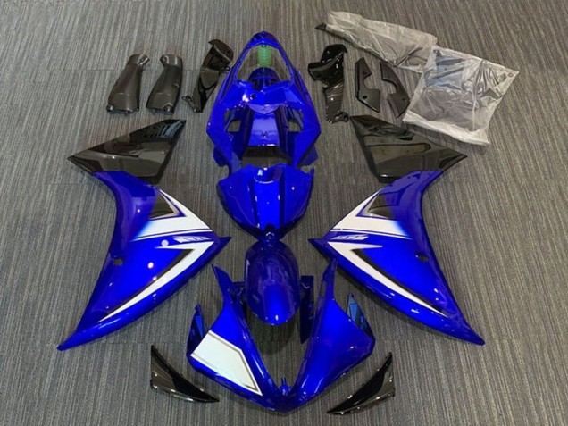 Blau Weiß Schwarz 2009-2011 Yamaha YZF 1000 R1 Motorrad Verkleidung