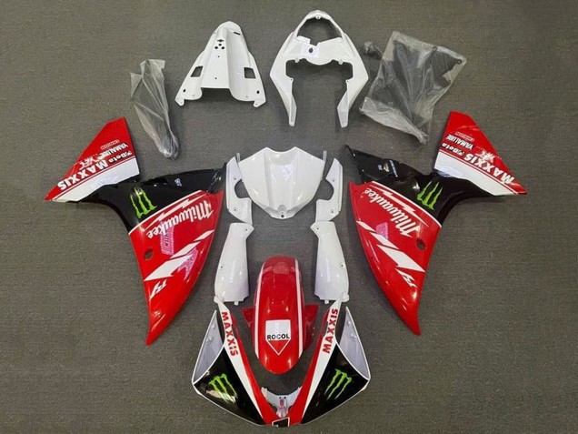 Weiß Rot Schwarz Grün Milwaukee Maxxis Monster 2012-2014 Yamaha YZF 1000 R1 Motorrad Verkleidung