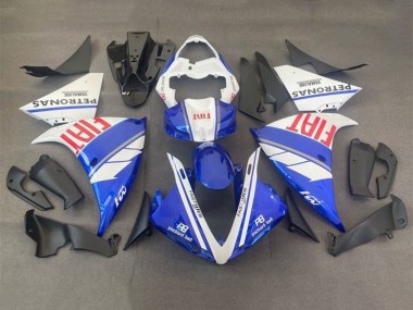 Weiß Blau Rot Fiat 2012-2014 Yamaha YZF 1000 R1 Motorrad Verkleidung