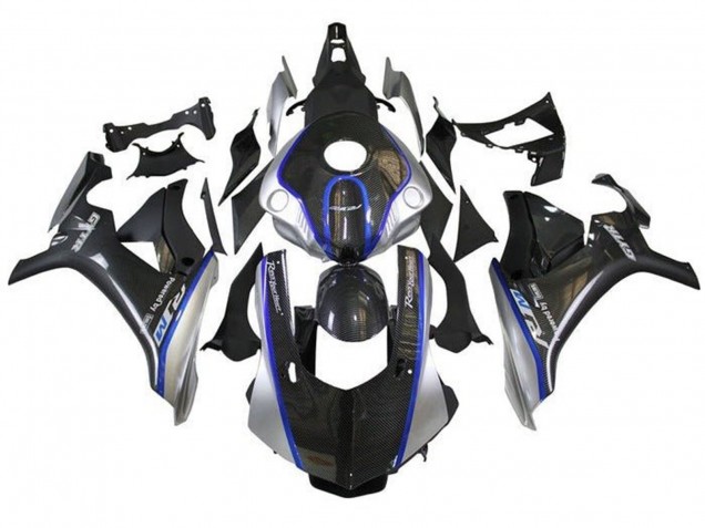 Kunst Carbonfaser Silber Blau R1M 2015-2019 Yamaha YZF 1000 R1 Motorrad Verkleidung