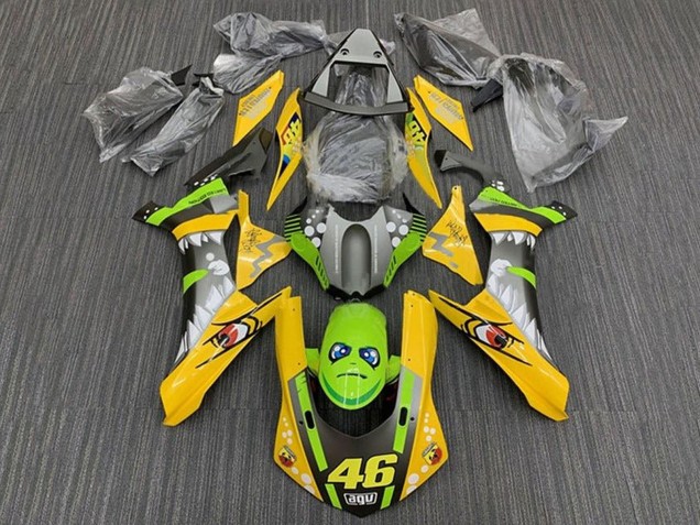 Gelb Grün Hai 46 2015-2019 Yamaha YZF 1000 R1 Motorrad Verkleidung