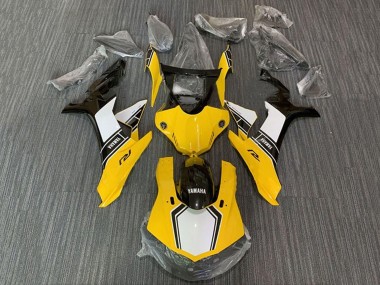 Gelb Weiß Schwarz 2015-2019 Yamaha YZF 1000 R1 Motorrad Verkleidung Kit