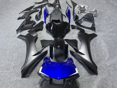 Matt Schwarz Glänzendes Schwarz Blau Weiß 2015-2019 Yamaha YZF 1000 R1 Motorrad Verkleidung
