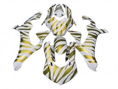 Weiß Gold Zebra 2020-2025 Yamaha YZF 1000 R1 Motorrad Verkleidung