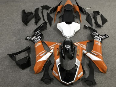 Orange Weiß Glänzendes Schwarz Sam 2020-2025 Yamaha YZF 1000 R1 Motorrad Verkleidung